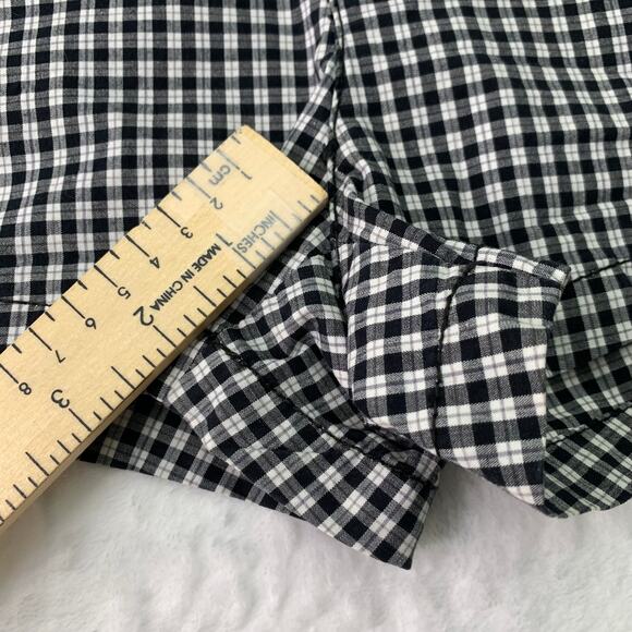 Vans off the Wall Juniors Sz 1 Black White Checkered 2.5" Flat Front Shorts Punk - Picture 8 of 9